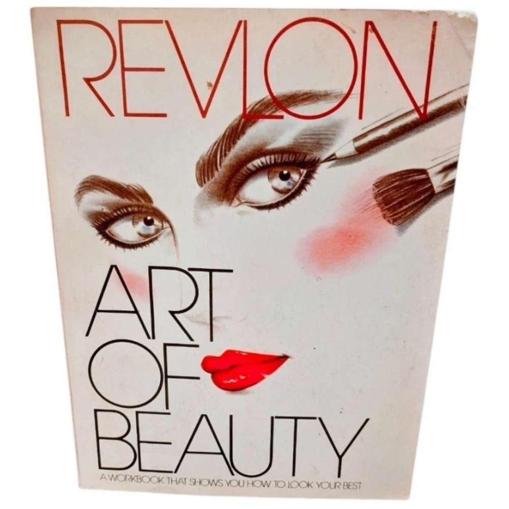 Vintage Revlon Art of Beauty Workbook Makeup Guide Retro Fashion Cosmetics Book
